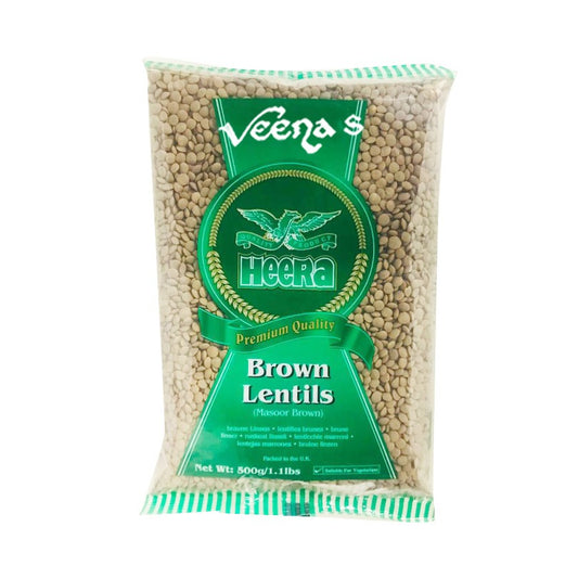Heera Brown Lentils (Masoor) 500g