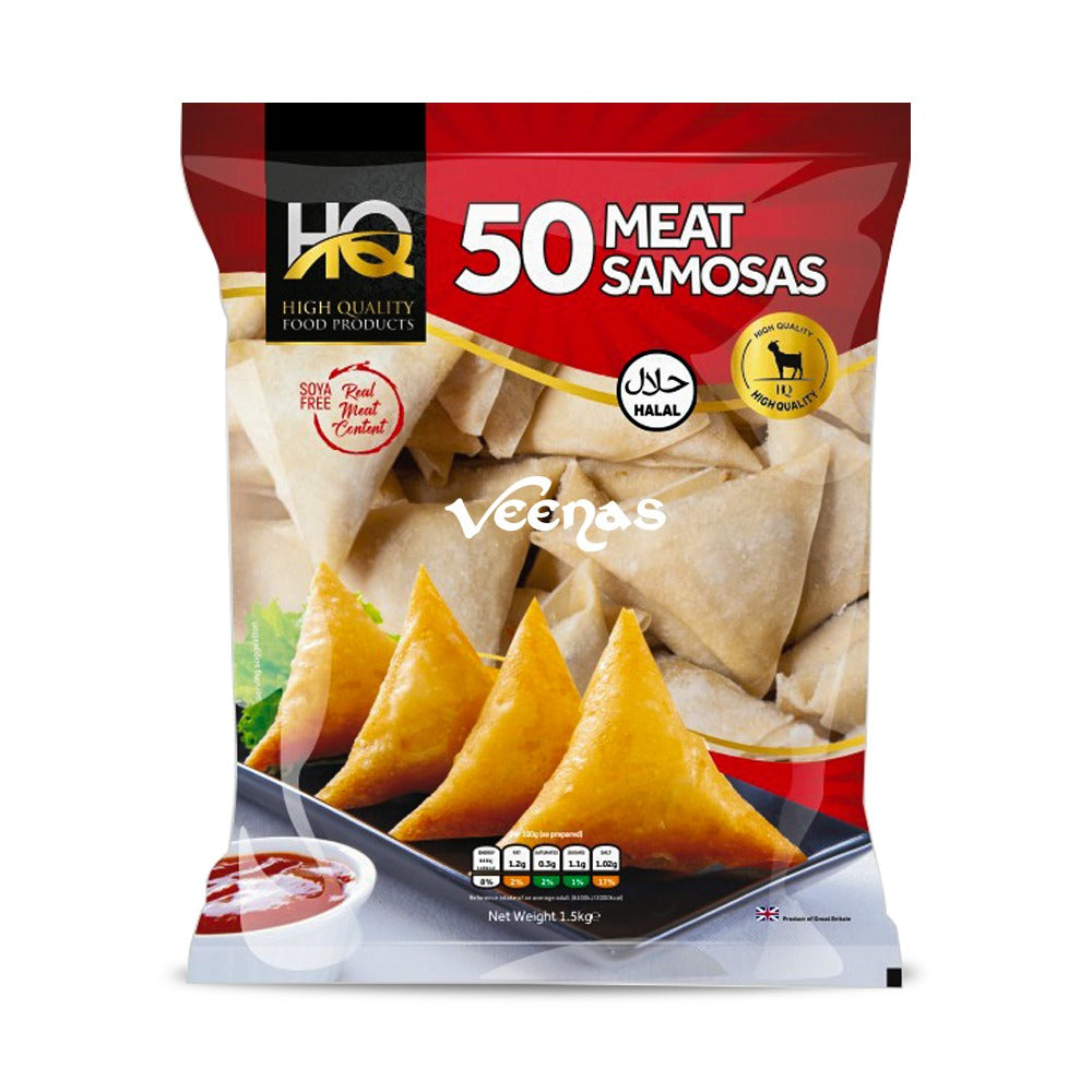 Buy HQ 50 Meat Samosas Off at Veenas.com - Online Indian Grocery Store UK