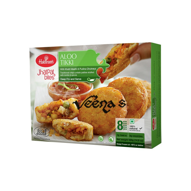 Buy Haldiram's Aloo Tikki 420g (8Pcs) at Veenas.com - Online Indian Grocery Store UK