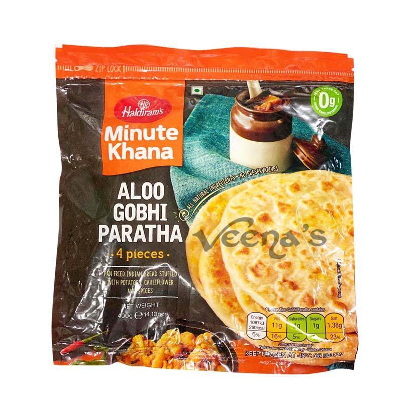 Buy Haldirams Aloo Gobi Paratha 400g at Veenas.com - Online Indian Grocery Store UK