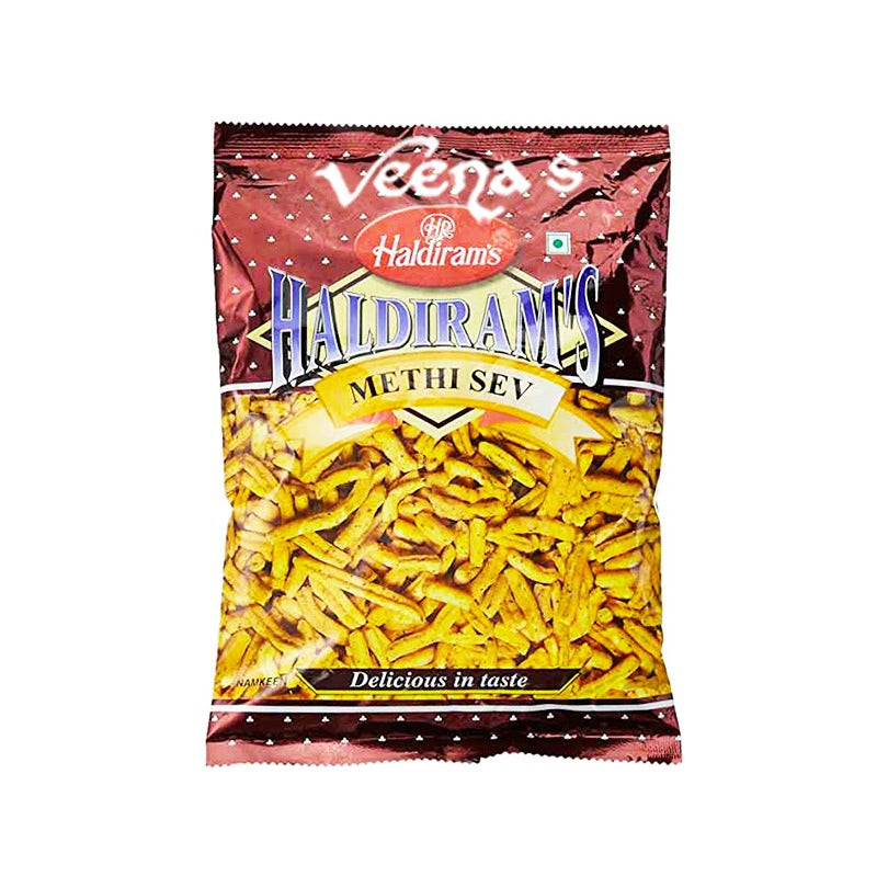 Buy Haldiram's Methi Sev 200g at Veenas.com - Online Indian Grocery Store UK