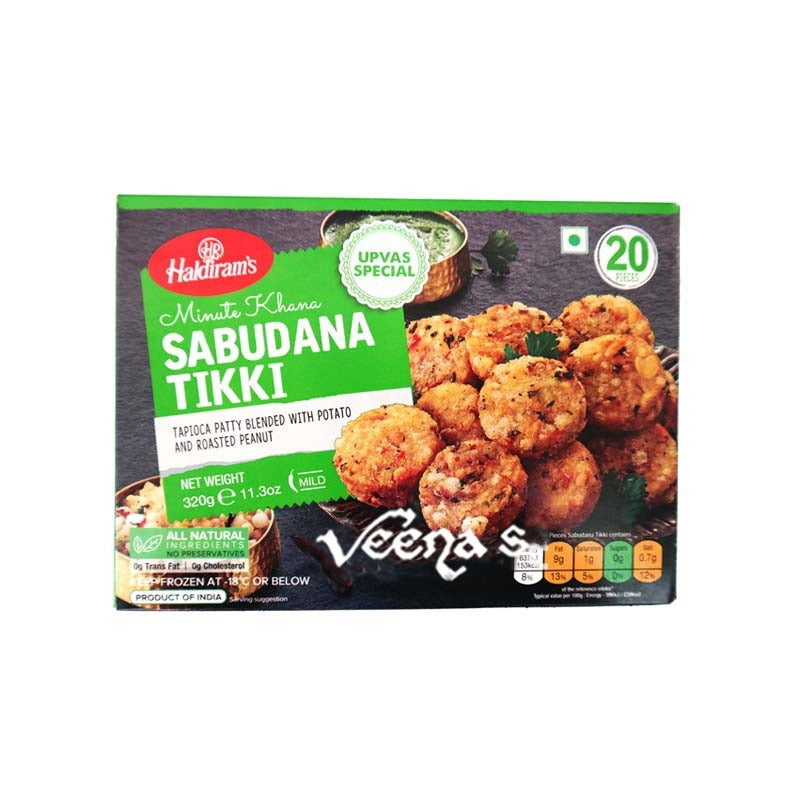 Buy Haldiram's Sabudana Tikki 320g at Veenas.com - Online Indian Grocery Store UK
