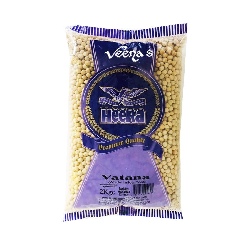 Buy Heera Vatana (Whole Yellow Peas) 2kg at Veenas.com - Online Indian Grocery Store UK