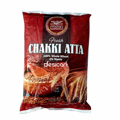 Buy Heera Chakki Atta 2kg at Veenas.com - Online Indian Grocery Store UK