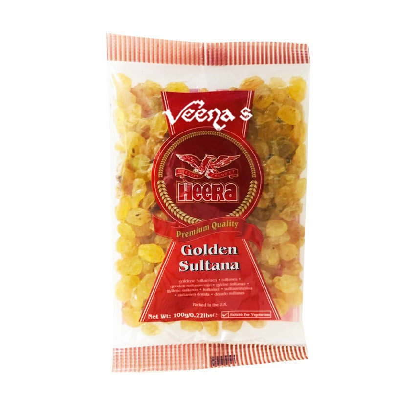 Buy Heera Golden Sultana 100g at Veenas.com - Online Indian Grocery Store UK