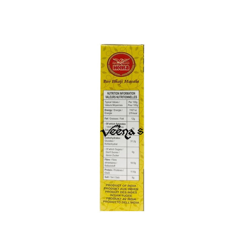 Buy Heera Pav Bhaji Masala 100g at Veenas.com - Online Indian Grocery Store UK