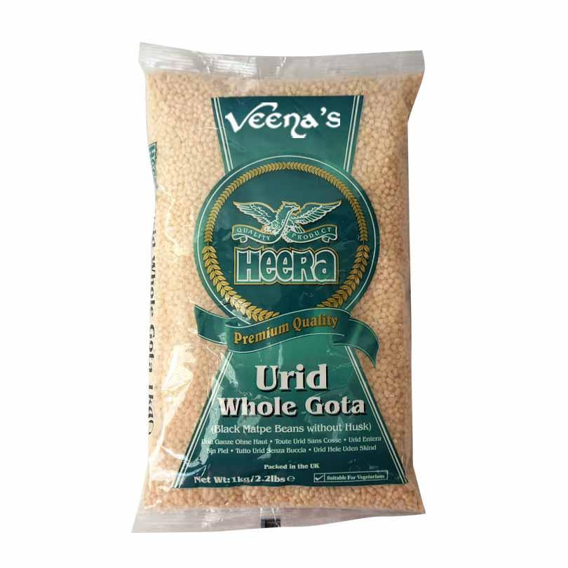Buy Heera Urid Whole Gota 1kg at Veenas.com - Online Indian Grocery Store UK
