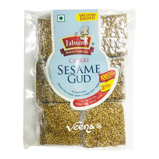 Buy Jabsons Chikki Sesame Gud 240g at Veenas.com - Online Indian Grocery Store UK