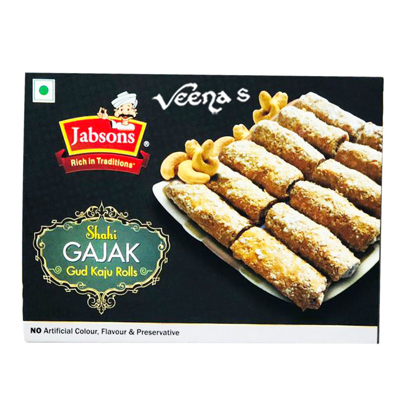 Buy Jabsons Gajak Kaju Roll 350g at Veenas.com - Online Indian Grocery Store UK