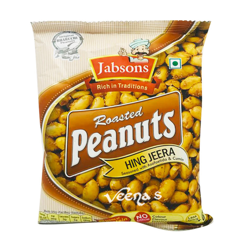 Buy Jabsons Roasted Peanuts Hing Jeera 140g at Veenas.com - Online Indian Grocery Store UK