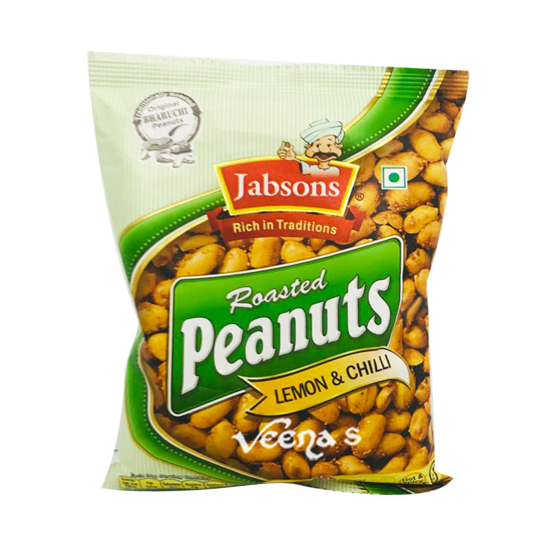 Buy Jabsons Roasted Peanuts Lemon and Chilli 140g at Veenas.com - Online Indian Grocery Store UK