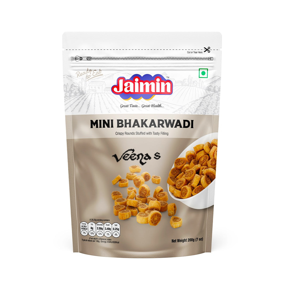 Jaimin Mini Bhakarwadi 200g