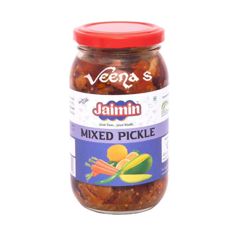Buy Jaimin Mixed Pickle 400g at Veenas.com - Online Indian Grocery Store UK