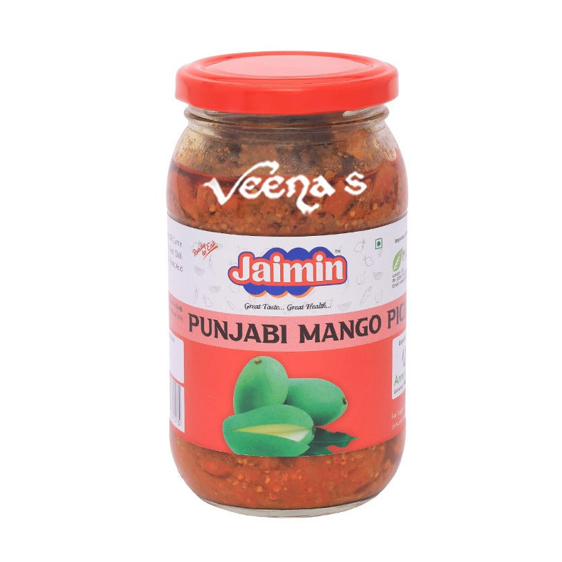 Buy Jaimin Punjabi Mango Pickle 400g at Veenas.com - Online Indian Grocery Store UK
