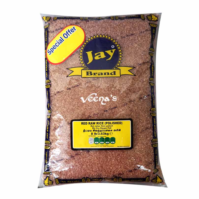 Jay Brand Red Raw Rice (Polished) 3.63kg