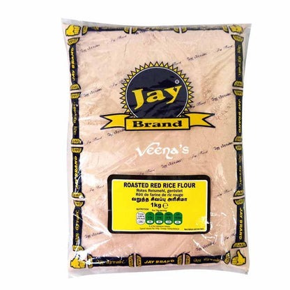 Buy Jay Brand Roasted Red Rice Flour 1kg at Veenas.com - Online Indian Grocery Store UK