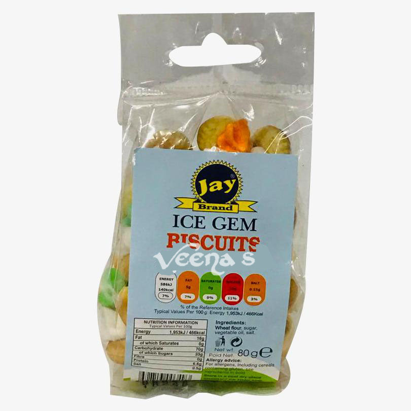 Buy Jay Ice Gem Biscuit 80g at Veenas.com - Online Indian Grocery Store UK