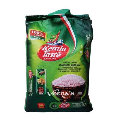 Buy Kerala Taste Palakadan Matta Rice 10kg at Veenas.com - Online Indian Grocery Store UK