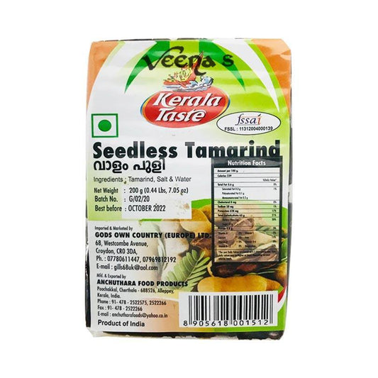 Kerala Taste Seedless Tamarind 200g