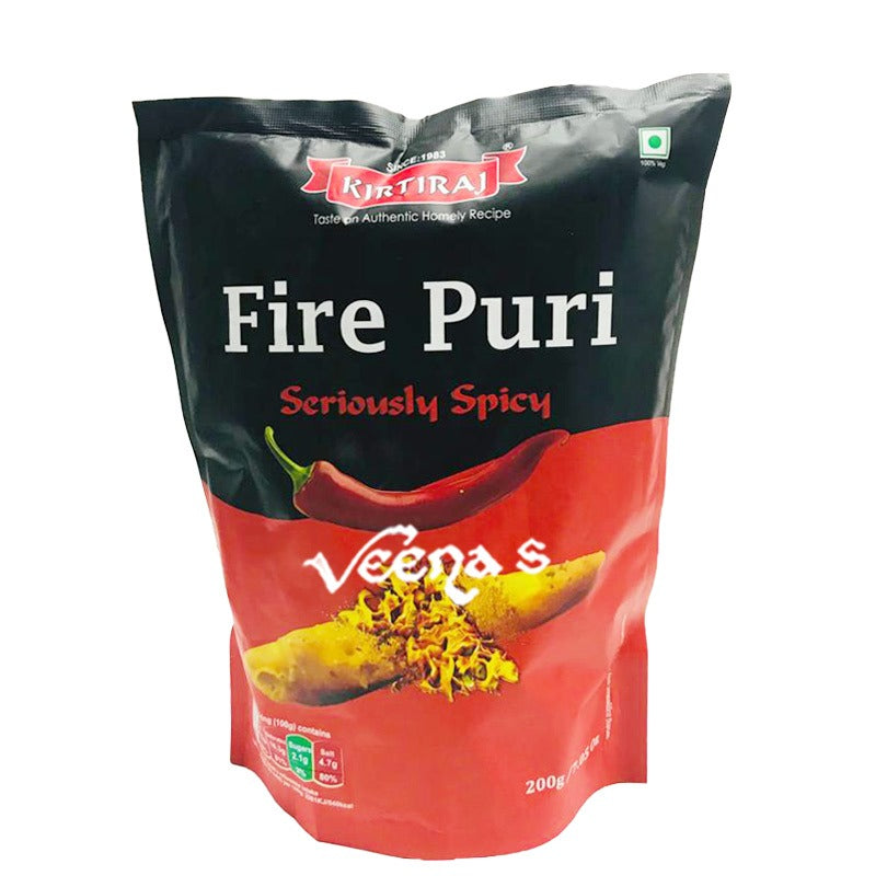 Buy Kirtiraj Fire Puri 200g at Veenas.com - Online Indian Grocery Store UK