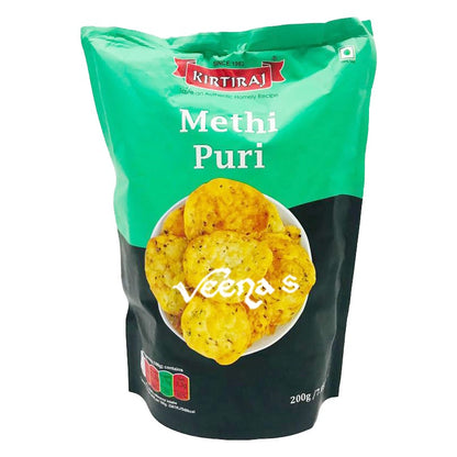 Buy Kirtiraj Methi Puri 200g at Veenas.com - Online Indian Grocery Store UK