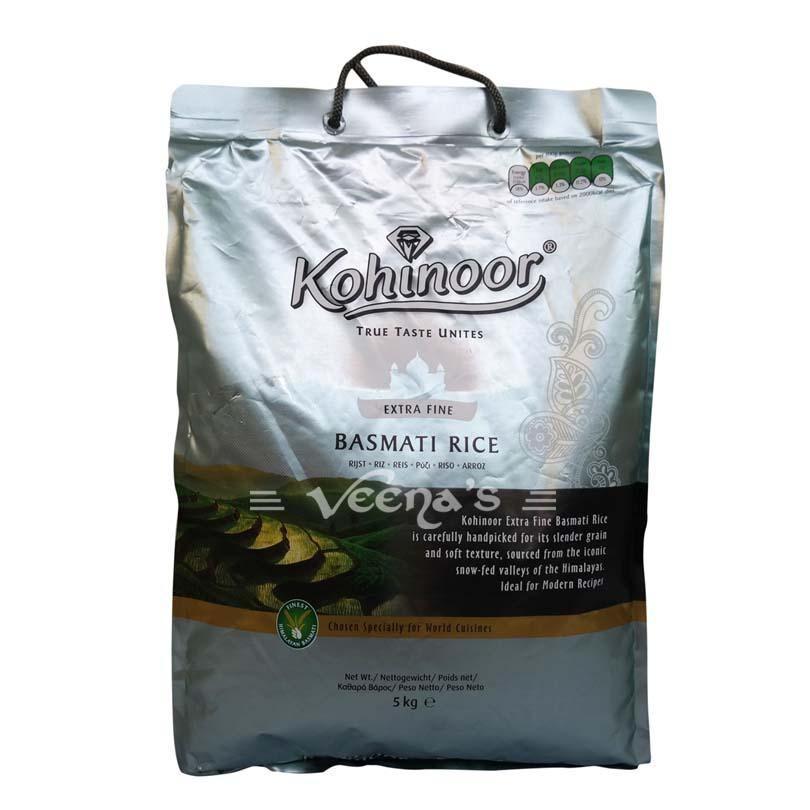 Kohinoor Extra Fine Basmati Rice (Silver) 5kg