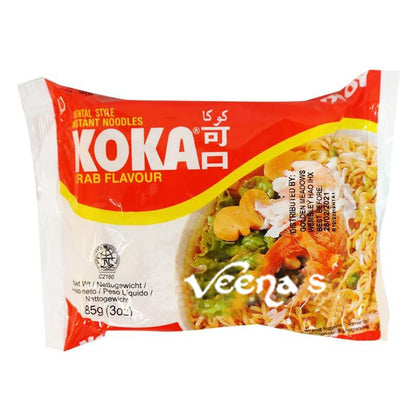 Buy Koka Noodles Crab Flavour 85g at Veenas.com - Online Indian Grocery Store UK