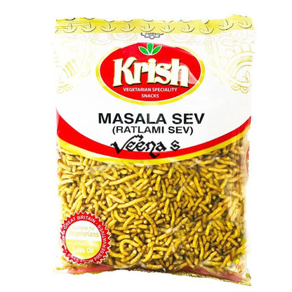 Buy Krish Masala Sev / Ratlami Sev 250G at Veenas.com - Online Indian Grocery Store UK