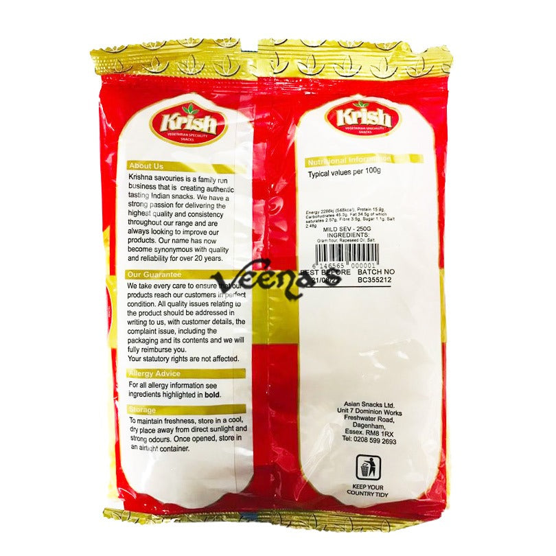 Buy Krish Mild Sev 250G at Veenas.com - Online Indian Grocery Store UK