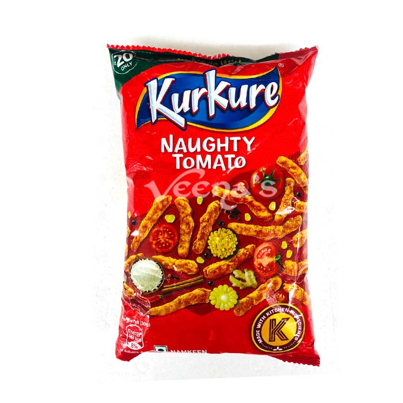 Buy Kurkure Naughty Tomato 100g at Veenas.com - Online Indian Grocery Store UK