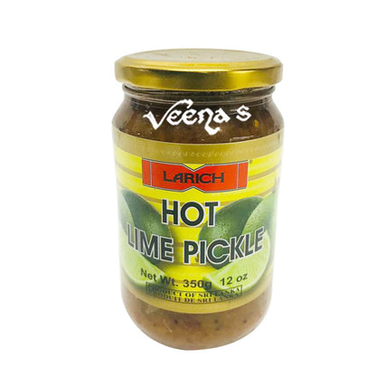 Buy Larich Lime Pickle Hot 350g at Veenas.com - Online Indian Grocery Store UK