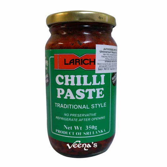 Buy Larich Chilli Paste Veg 350g at Veenas.com - Online Indian Grocery Store UK