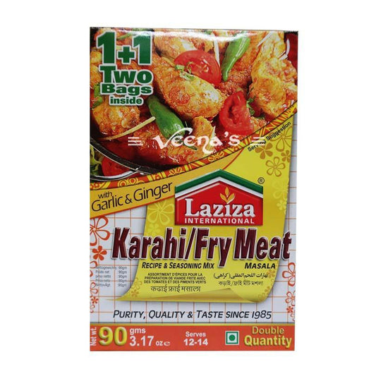 Buy Laziza Karahi / Fry Meat Masala 90G at Veenas.com - Online Indian Grocery Store UK
