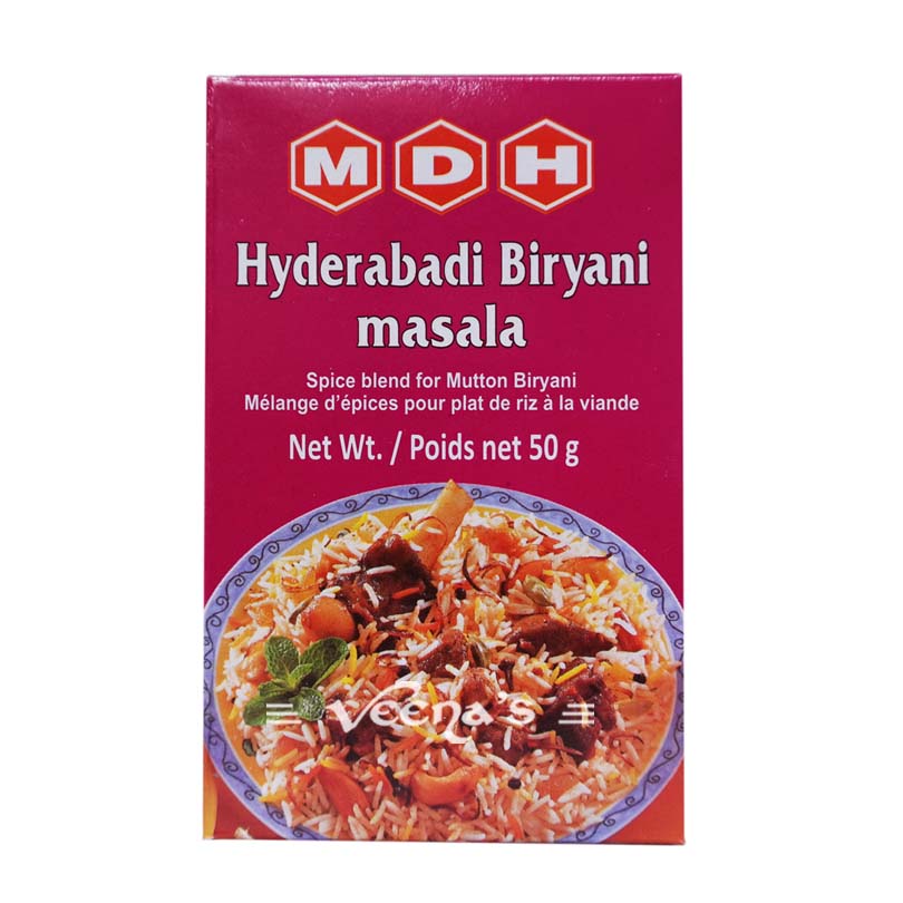 Buy MDH Hyderabadi Biryani 50g at Veenas.com - Online Indian Grocery Store UK