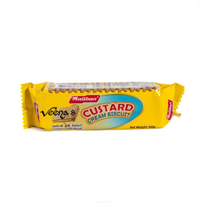 Buy Maliban Custard Cream Biscuits 100g at Veenas.com - Online Indian Grocery Store UK