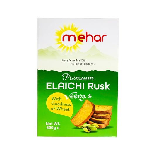 Buy Mehar Premium Elaichi Rusk 600g at Veenas.com - Online Indian Grocery Store UK 