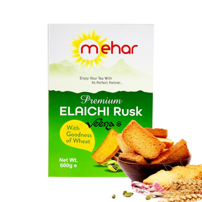 Buy Mehar Premium Elaichi Rusk 600g at Veenas.com - Online Indian Grocery Store UK