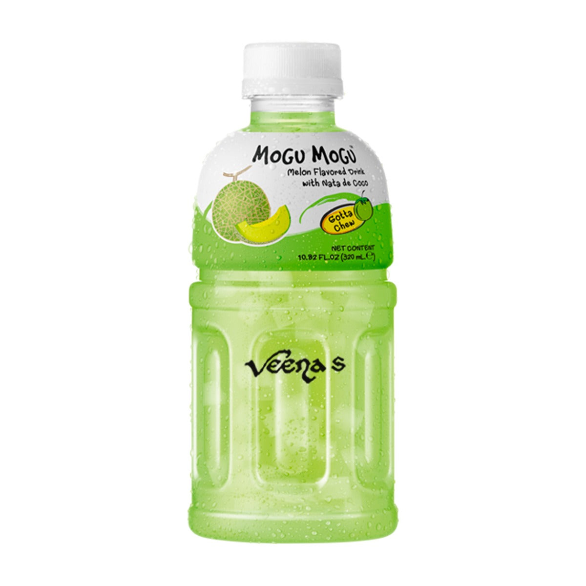 Buy Mogu Mogu Melon Flavored Drink with Nata de Coco 320ml at Veenas.com - Online Indian Grocery Store UK
