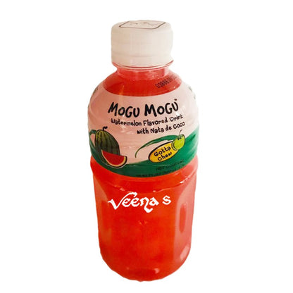 Buy Mogu Mogu Watermelon Flavoured Drink with Nata de Coco 320ml at Veenas.com - Online Indian Grocery Store UK