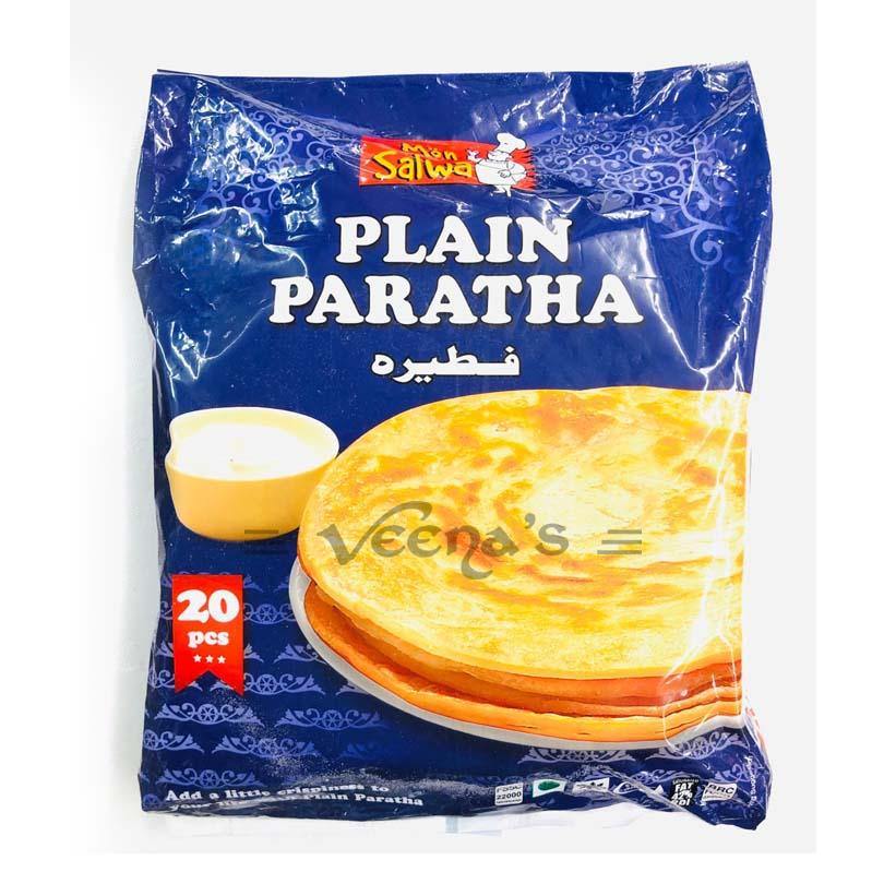 Buy Mon Salwa Family Pack Plain Paratha 20Pcs at Veenas.com - Online Indian Grocery Store UK