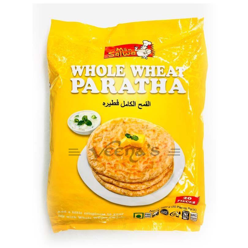 Buy Mon Salwa Whole Wheat Paratha 20pcs 1kg at Veenas.com - Online Indian Grocery Store UK