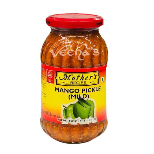 Buy Mother's Recipe Mango (Mild) Pickle 500g at Veenas.com - Online Indian Grocery Store UK