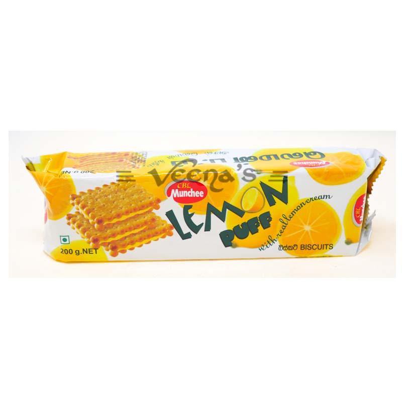 Buy Munchee Lemon Puff Biscuits 200g at Veenas.com - Online Indian Grocery Store UK