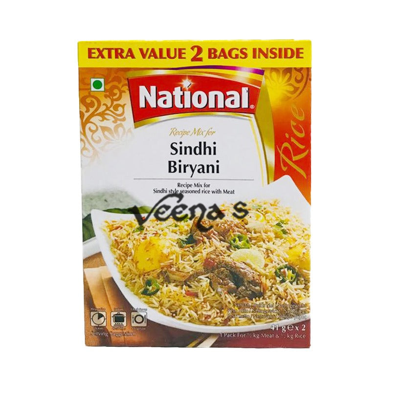 Buy National Sindhi Biryani Masala 100g at Veenas.com - Online Indian Grocery Store UK