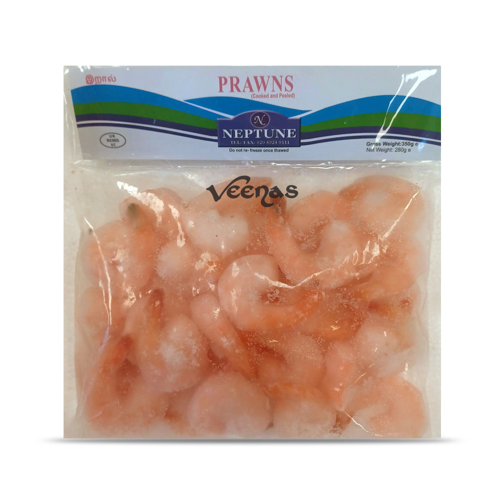 Buy Neptune Cooked & Peeled Prawn 350g at Veenas.com - Online Indian Grocery Store UK