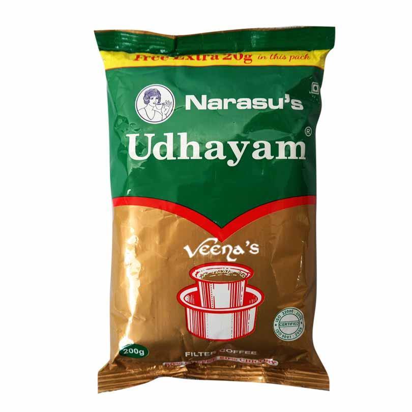 Buy Narasu's Udhayam Coffee 200g at Veenas.com - Online Indian Grocery Store UK