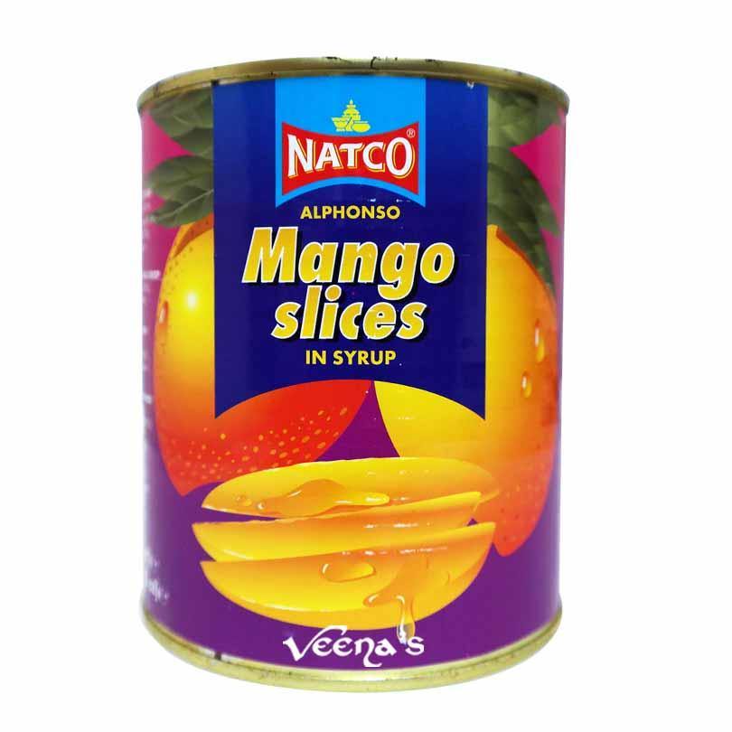 Buy Natco Alphonso Mango Slices in Syrup 425g at Veenas.com - Online Indian Grocery Store UK