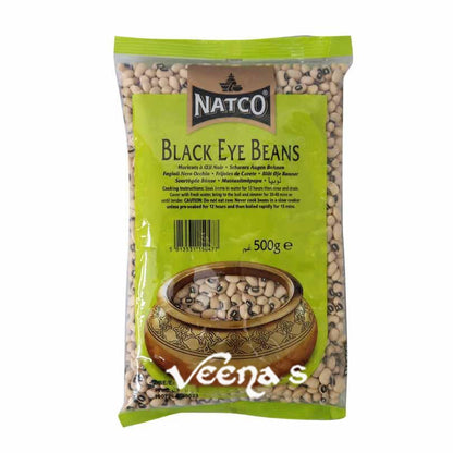 Buy Natco Black Eye Beans 500g at Veenas.com - Online Indian Grocery Store UK