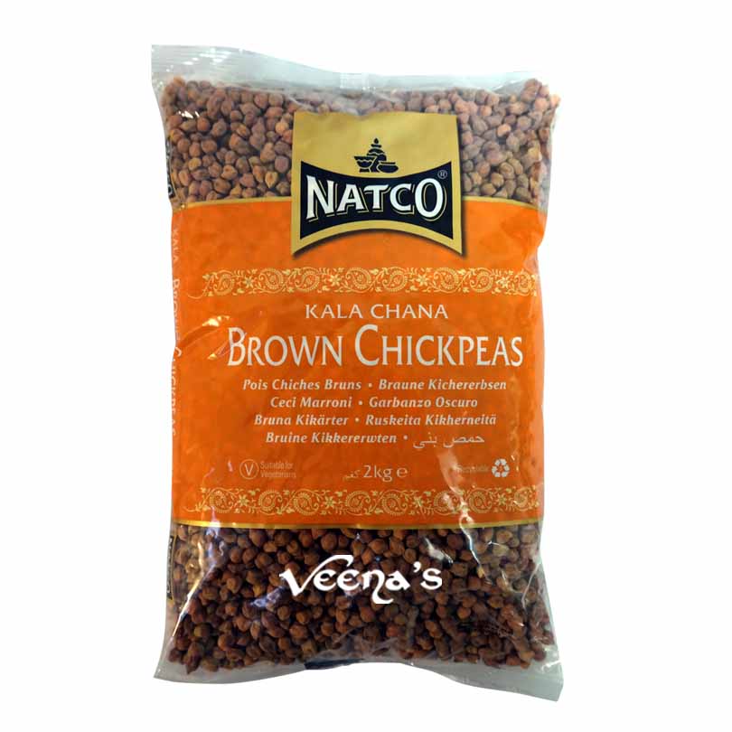 Buy Natco Brown Chick Peas 2kg at Veenas.com - Online Indian Grocery Store UK