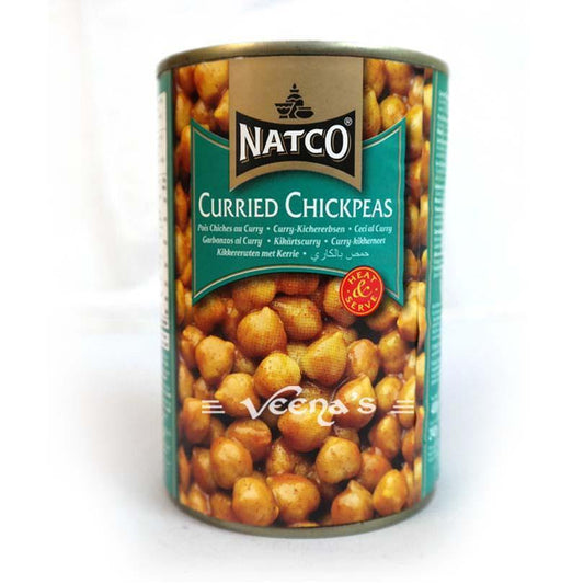 Buy Natco Chick Peas Curried 400g at Veenas.com - Online Indian Grocery Store UK